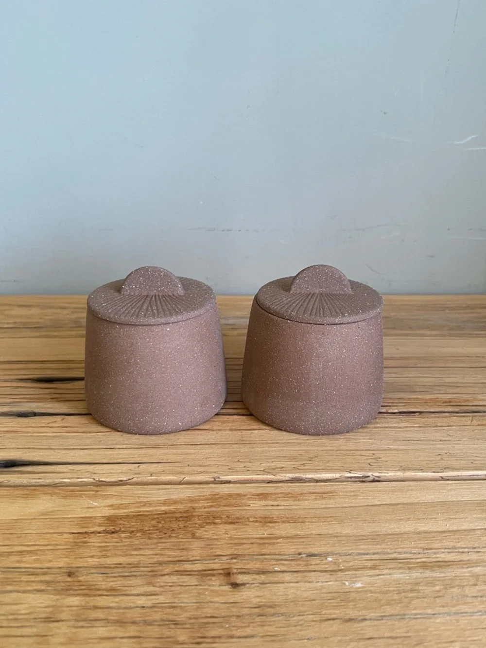 Magenta Citrine Spice Jars or Cream and sugar Jars (NIB)